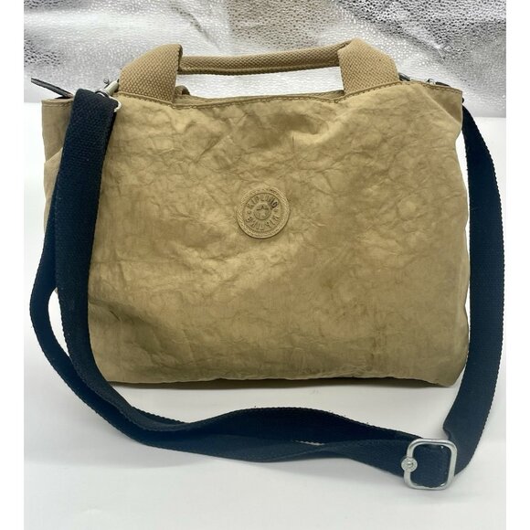 Kipling Elysia Satchel Crossbody Bag Beige Medium Casual Travel Tote - Picture 1 of 7